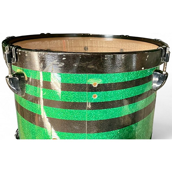 Used PRECISION DRUM CO 4 Piece PRECISION DRUM CO Green Drum Kit