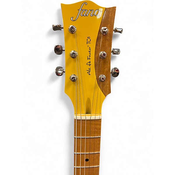 Used Fano Guitars TC6 Yellow Solid Body Electric Guitar