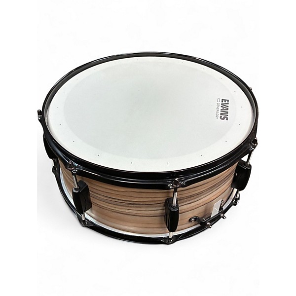 Used TAMA 6.5X14 WOODWORKS SNARE  ZEBRAWOOD WRAP Drum