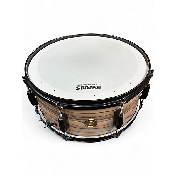 Used TAMA 6.5X14 WOODWORKS SNARE  ZEBRAWOOD WRAP Drum