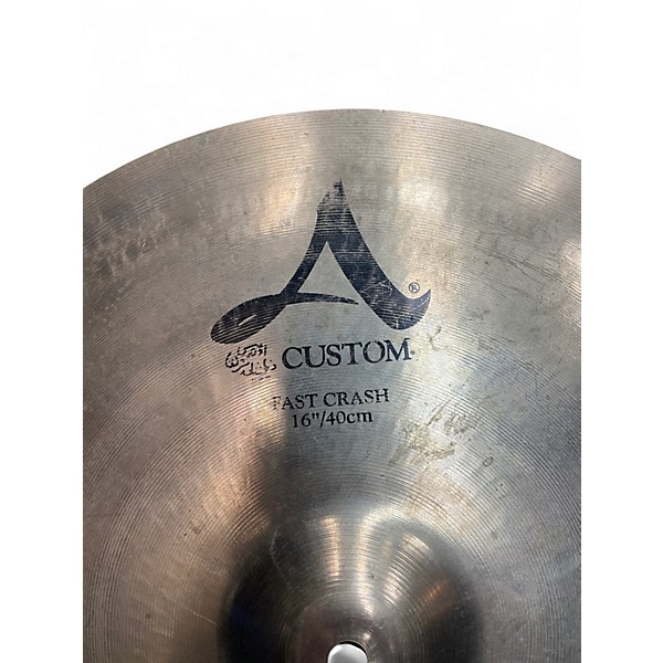 Used Zildjian 16in A Custom Fast Crash Cymbal