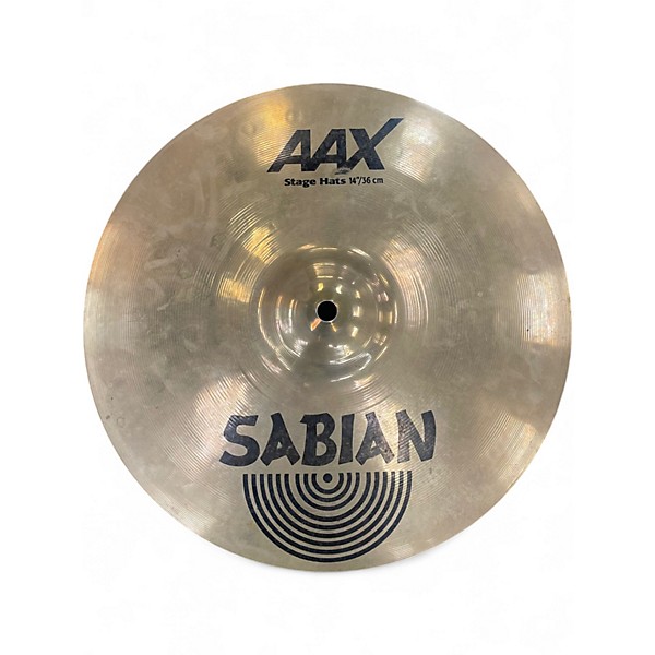 Used SABIAN 14in AAX Stage Hi Hat Pair Cymbal