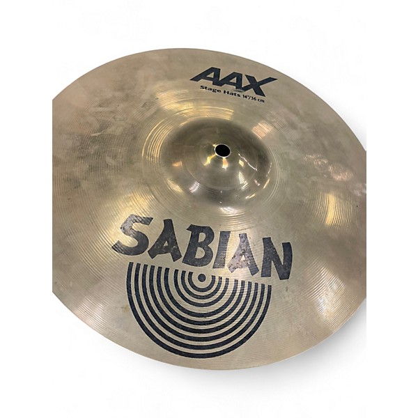 Used SABIAN 14in AAX Stage Hi Hat Pair Cymbal