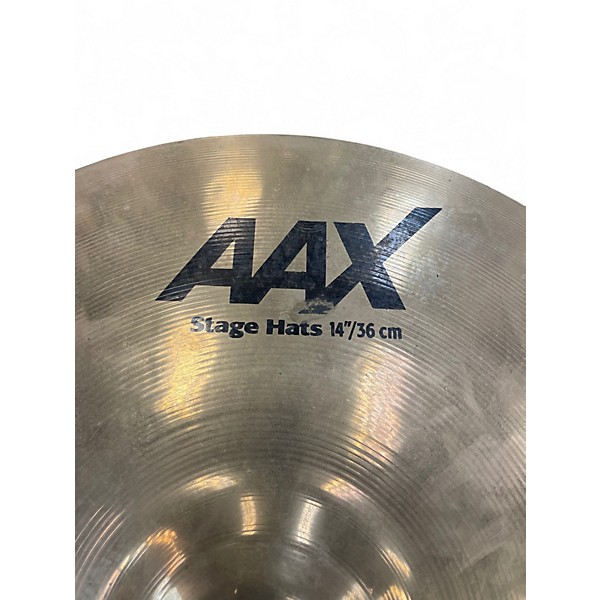 Used SABIAN 14in AAX Stage Hi Hat Pair Cymbal