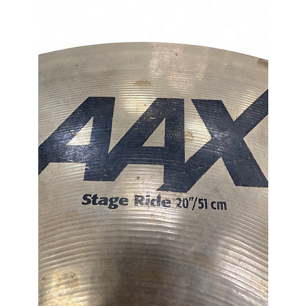 Used SABIAN 20in AAX Stage Ride Cymbal