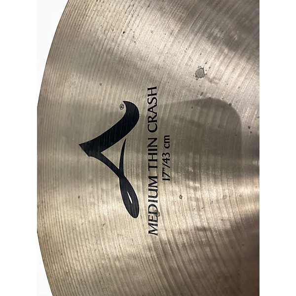 Used Zildjian 17in A Series Medium Thin Crash Cymbal
