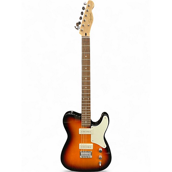 Used Squier Paranormal Baritone Cabronita Telecaster 3 Color Sunburst Solid Body Electric Guitar