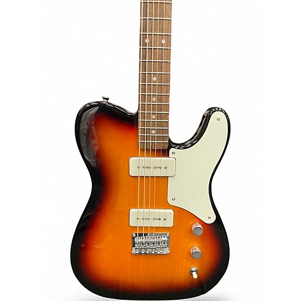 Used Squier Paranormal Baritone Cabronita Telecaster 3 Color Sunburst Solid Body Electric Guitar