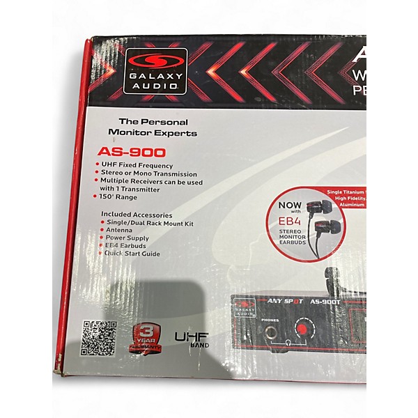 Used Galaxy Audio AS-900 In Ear Wireless System