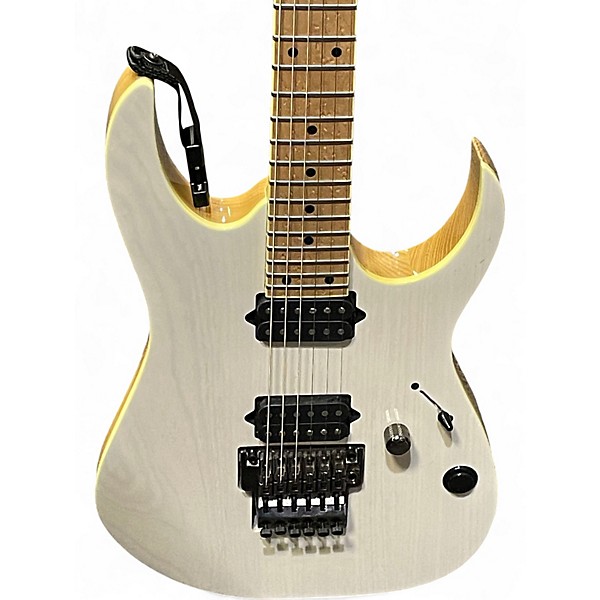 Used Ibanez RG652AHMAWD Trans White Solid Body Electric Guitar