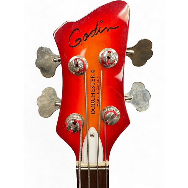 Used Godin Dorchester 4 Cherry Sunburst Electric Bass Guitar