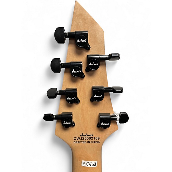 Used Jackson JS22-7 Dinky 7 String Black Solid Body Electric Guitar