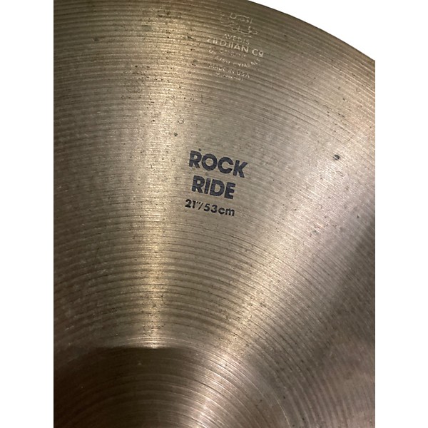 Used Zildjian 21in Rock Ride Cymbal