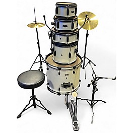 Used SPL 5 Piece JUNIOR KICKER Antique White Drum Kit
