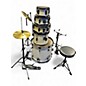 Used SPL 5 Piece JUNIOR KICKER Antique White Drum Kit