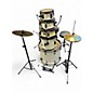 Used SPL 5 Piece JUNIOR KICKER Antique White Drum Kit