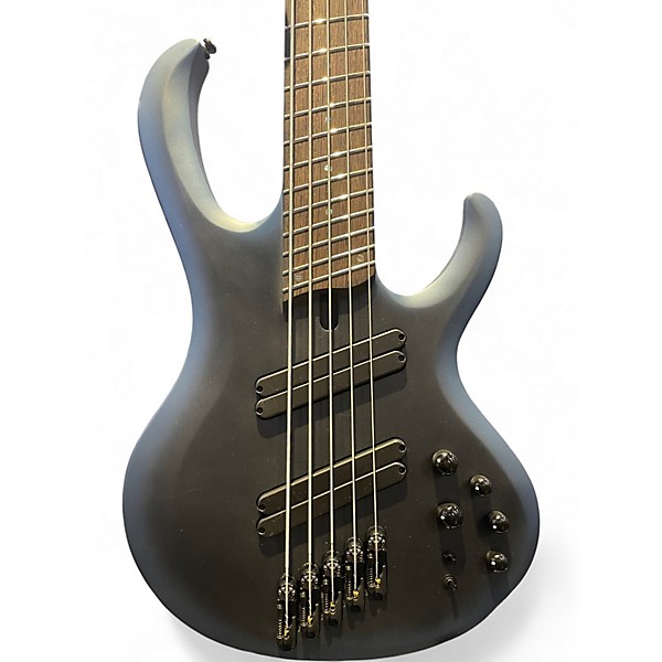 Used Ibanez BTB605MS Midnight Arctic Ocean Matte Electric Bass Guitar