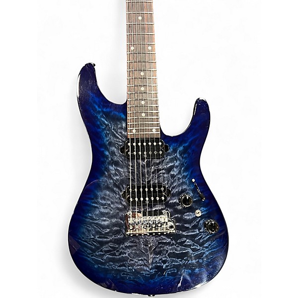 Used Ibanez AZ427P2QM TWILIGHT BLUE BURST Solid Body Electric Guitar