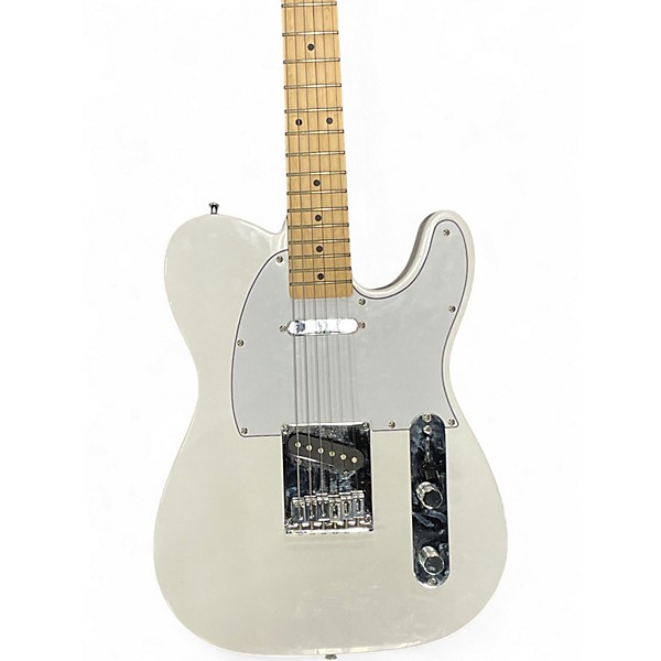 Used Squier Telecaster White Solid Body Electric Guitar