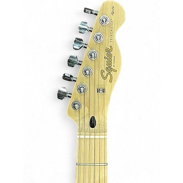 Used Squier Telecaster White Solid Body Electric Guitar