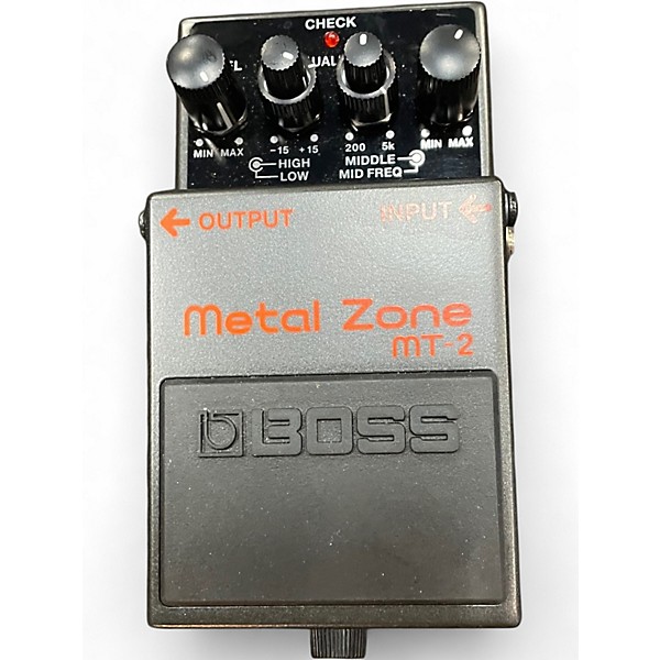 Used BOSS MT2 Metal Zone Distortion Effect Pedal