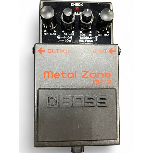 Used BOSS MT2 Metal Zone Distortion Effect Pedal