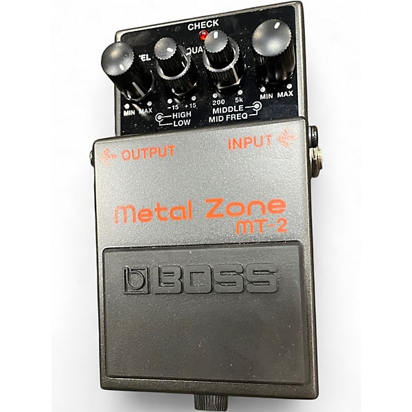 Used BOSS MT2 Metal Zone Distortion Effect Pedal