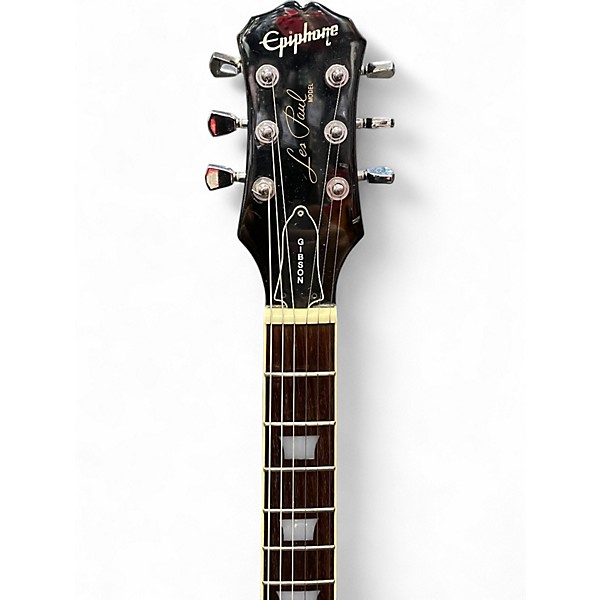 Used Epiphone Les Paul Custom Black Solid Body Electric Guitar