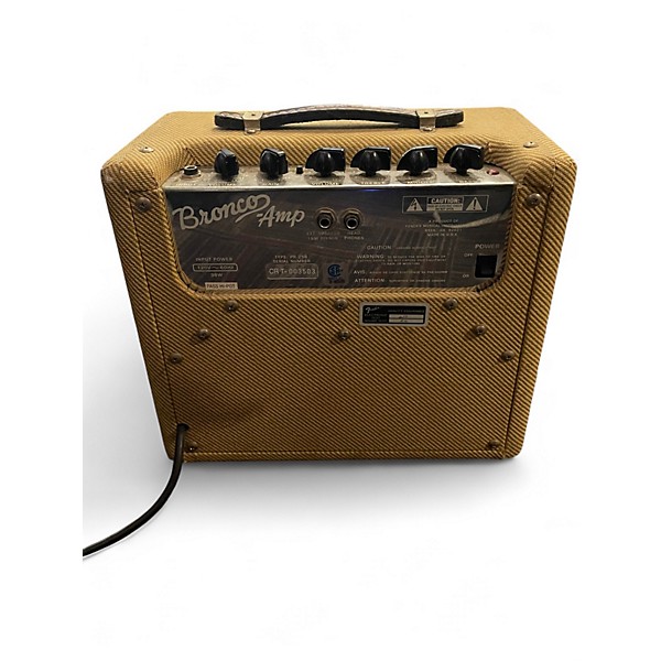 Used Fender Bronco 1x8 15W Tweed Guitar Combo Amp