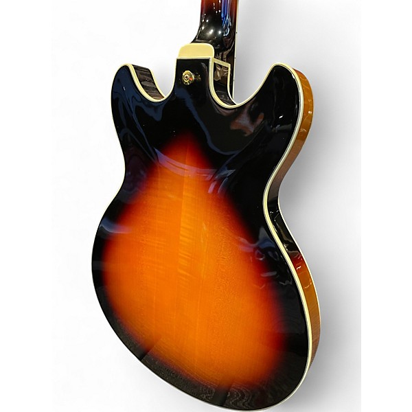 Used Ibanez AS113 3 Color Sunburst Hollow Body Electric Guitar