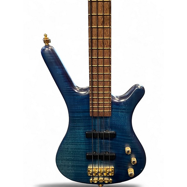 Used Warwick Corvette 4 String Proline Trans Blue                    Electric Bass Guitar