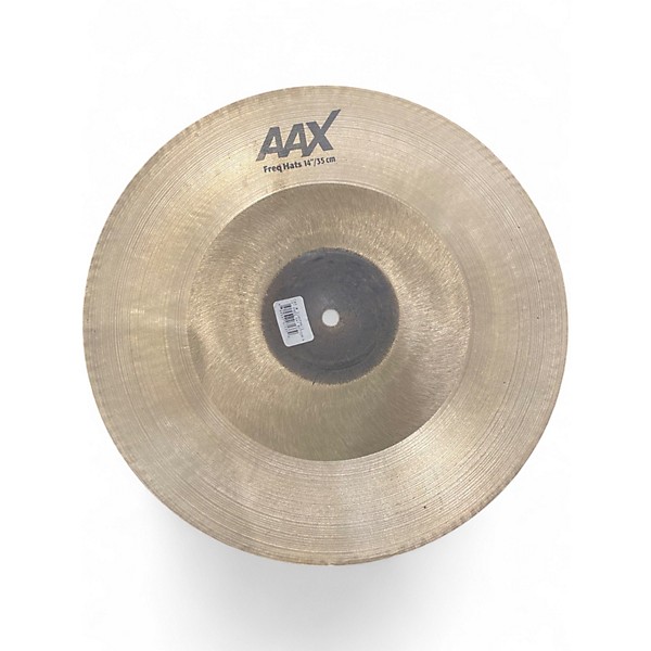 Used SABIAN 14in AAX FREQ HATS Cymbal