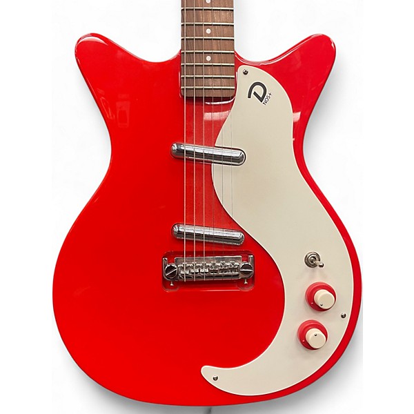 Used Danelectro 59M NOS+ Candy Apple Red Solid Body Electric Guitar