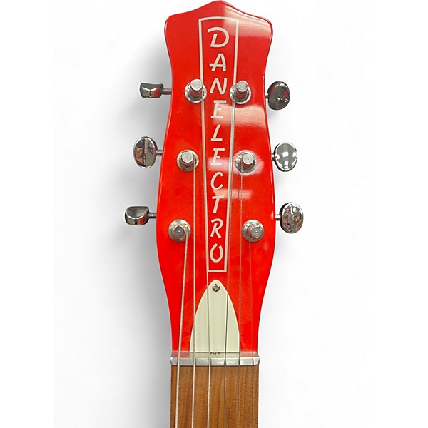 Used Danelectro 59M NOS+ Candy Apple Red Solid Body Electric Guitar