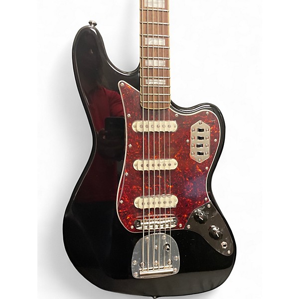 Used Squier classic vibe Bass VI Black Electric Bass Guitar