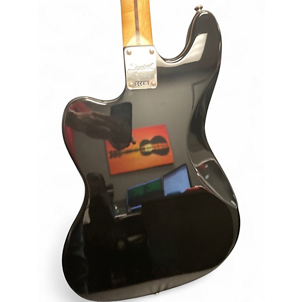 Used Squier classic vibe Bass VI Black Electric Bass Guitar