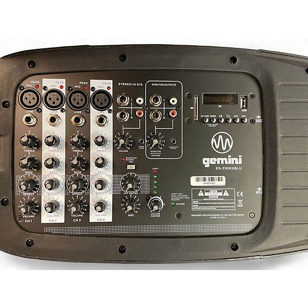 Used Gemini ES210MXBLU Sound Package