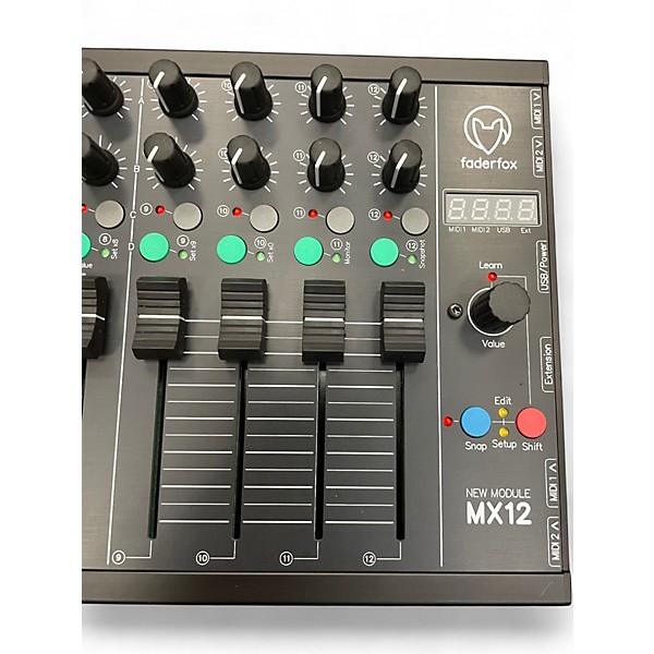 Used Faderfox MX12 MIDI Controller