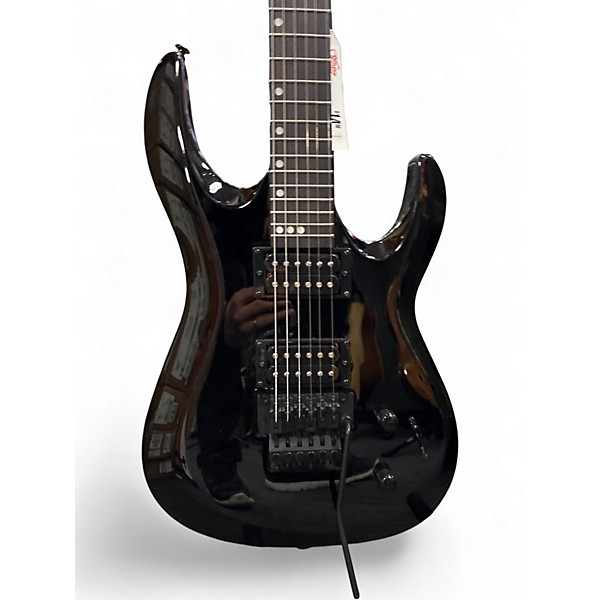 Used Harley Benton 456FR Black Solid Body Electric Guitar