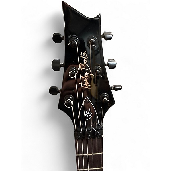 Used Harley Benton 456FR Black Solid Body Electric Guitar