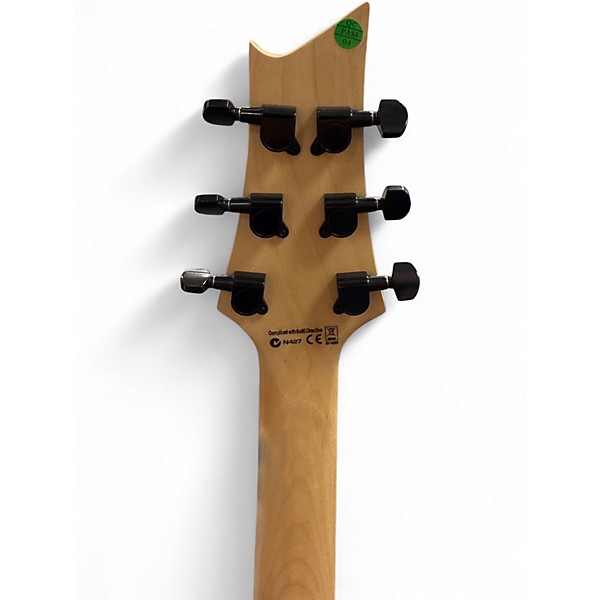 Used Harley Benton 456FR Black Solid Body Electric Guitar