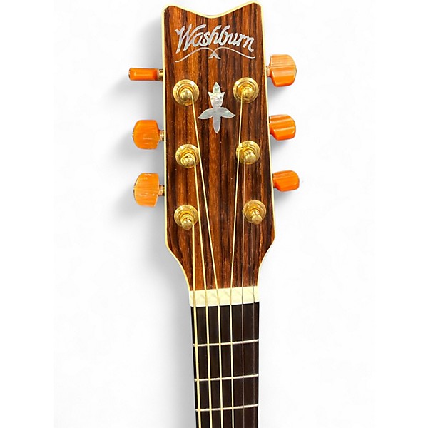 Used Washburn D24S Natural Acoustic Guitar