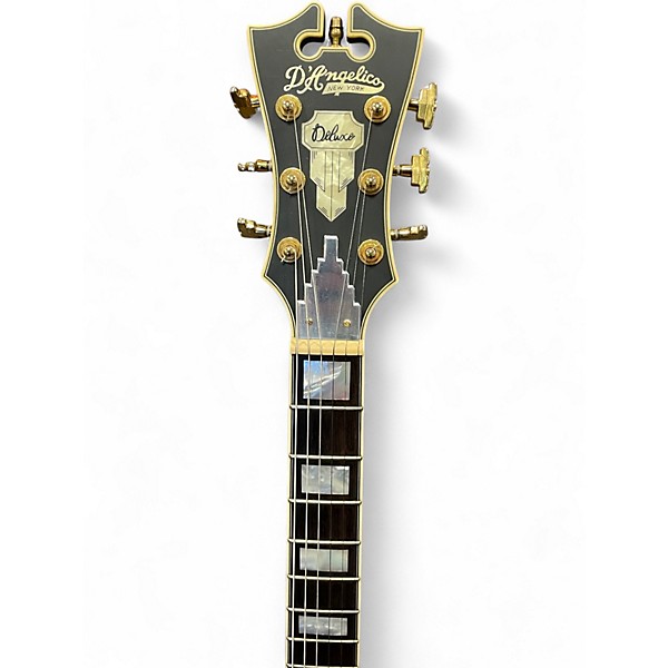 Used D'Angelico DLX SS Royal Olive Hollow Body Electric Guitar