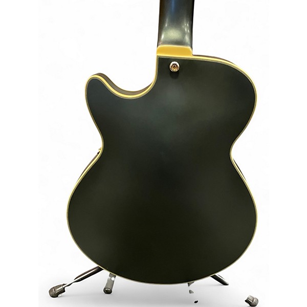 Used D'Angelico DLX SS Royal Olive Hollow Body Electric Guitar