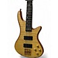 Used Schecter Guitar Research Stiletto Custom 4 String Natural Electric Bass Guitar