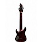 Used Schecter Guitar Research C8 Silver Mountain  Blood Moon Solid Body Electric Guitar
