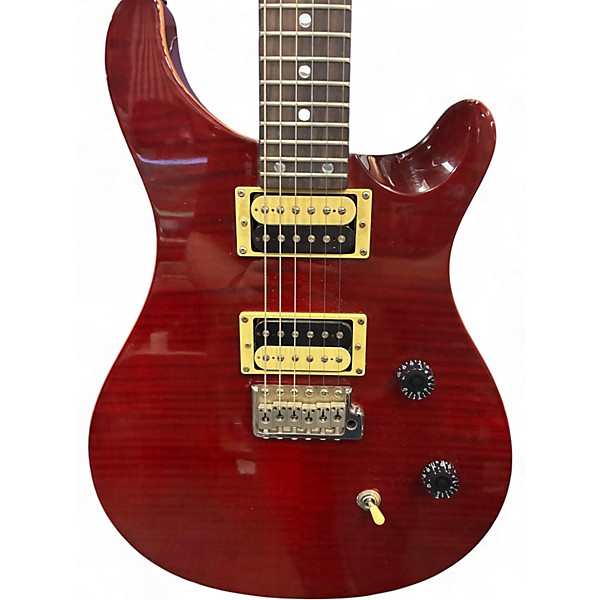 Used PRS SE Custom 24 Red Solid Body Electric Guitar