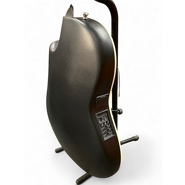 Used Ovation 1861 Standard Balladeer USA Black Acoustic Electric Guitar