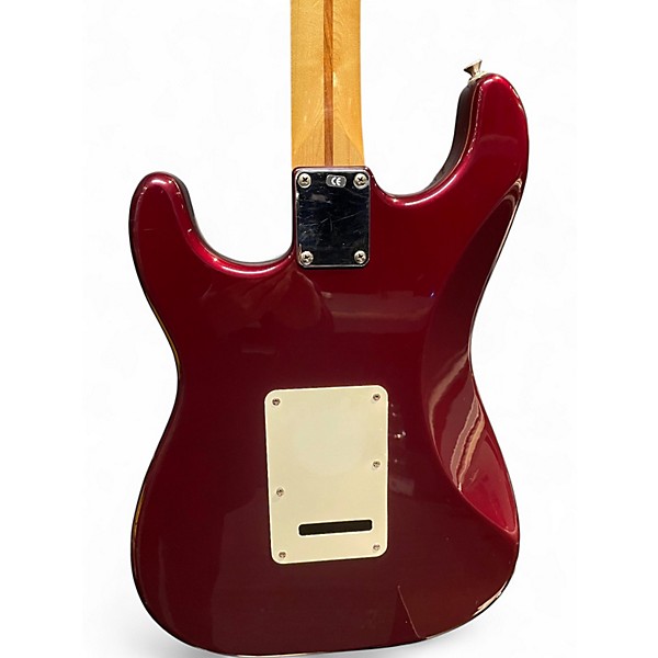 Used 2004 Fender Standard Stratocaster Midnight Wine Solid Body Electric Guitar
