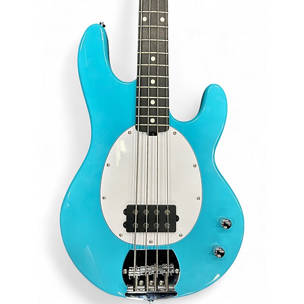 Used Sterling by Music Man Stingray Intro Series Electric Blue Electric Bass Guitar